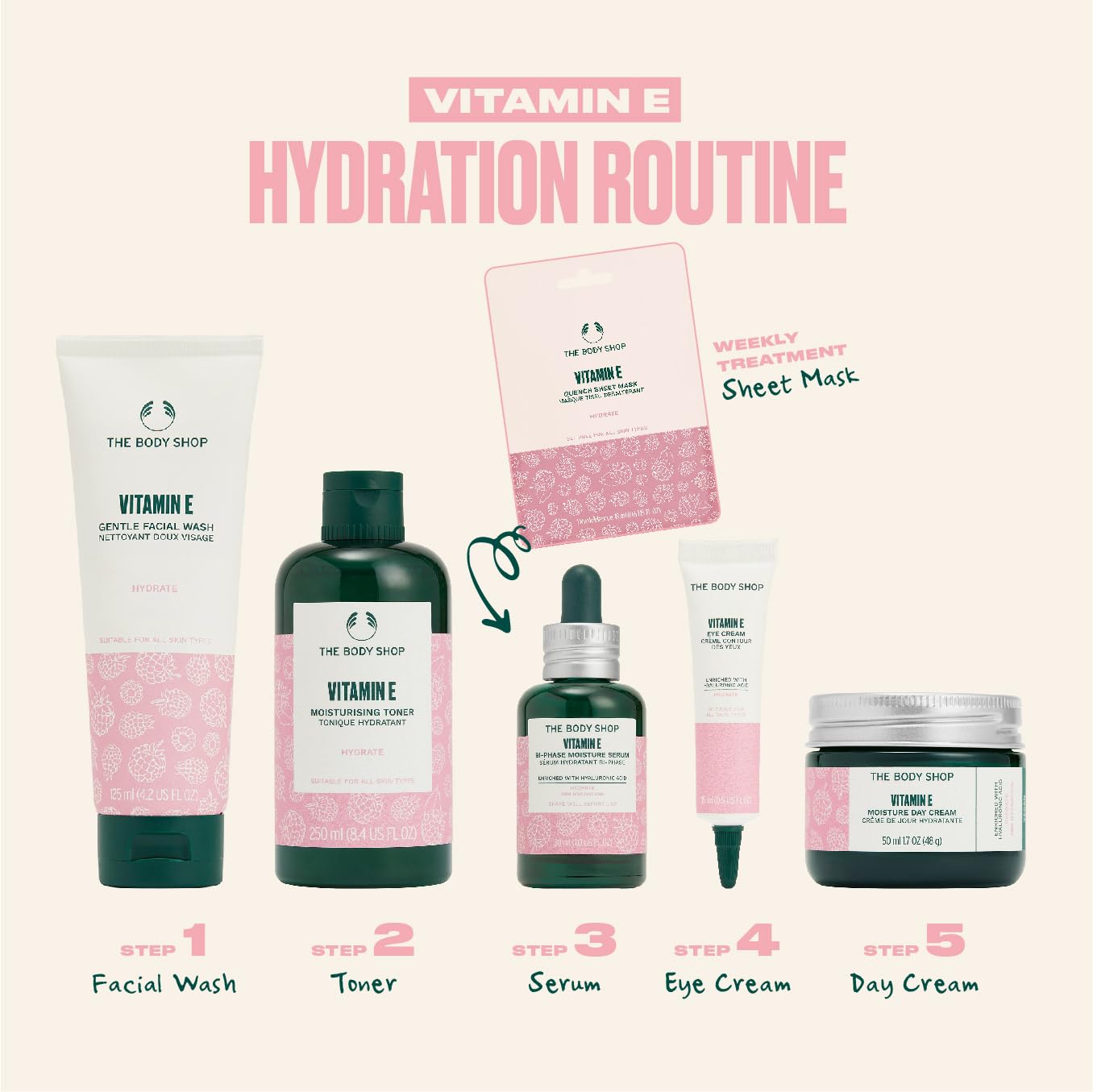 Amazon.com: The Body Shop Vitamin E Bi-Phrase Serum - Hydration